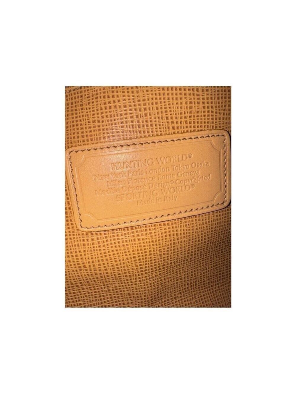 Hunting World Leather Crossbody Bag-Tan - Picture 11 of 13